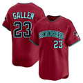 STECN A.Diamondbacks #23 Zac Gallen Player Red Blue reserve Replica Game Stitched Jerseys