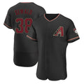STECN A.Diamondbacks #38 Paul Sewald Player  Black Alternate Authentic Stitched Jersey