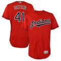 STECN A.Diamondbacks #41 Carlos Santana Player Red game time Stitched Jersey