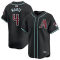 STECN A.Diamondbacks #4 Ketel Marte Player Black Replica Game Stitched Jerseys