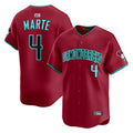 STECN A.Diamondbacks #4 Ketel Marte Player Red Home Limited Stitched Jerseys
