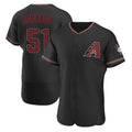 STECN A.Diamondbacks #51 Randy Johnson Player Black Authentic Alternate Stitched Jerseys