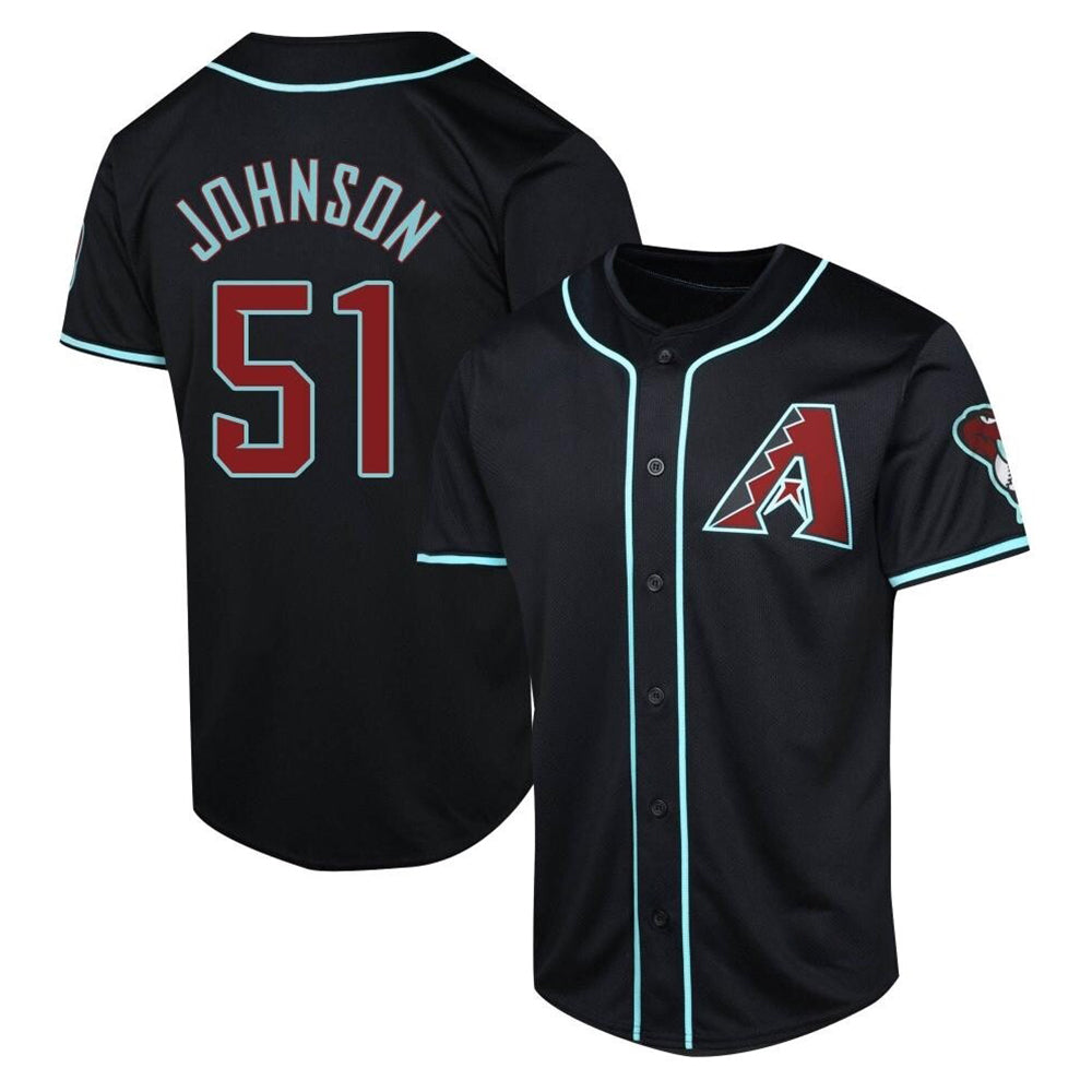STECN A.Diamondbacks #51 Randy Johnson Player Black Limited Alternate Stitched Jerseys