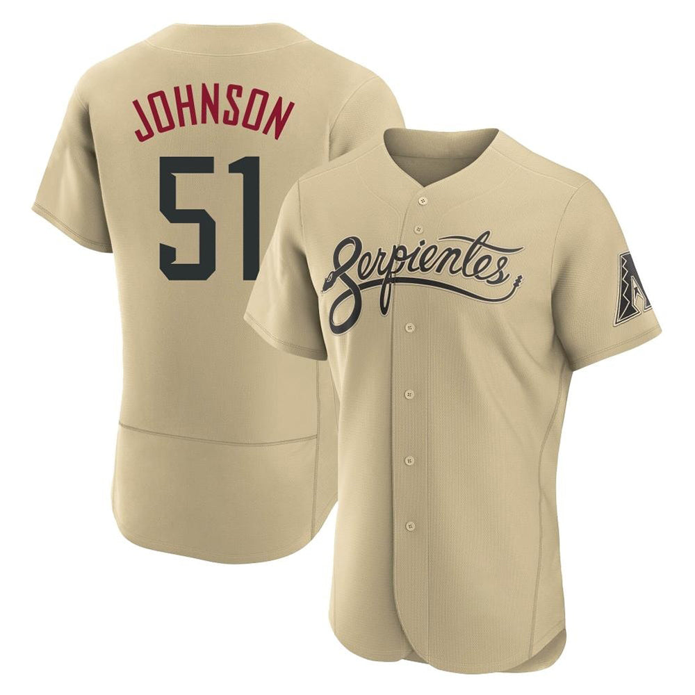 STECN A.Diamondbacks #51 Randy Johnson Player Gold City Connect Stitched Jerseys