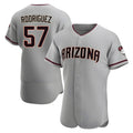 STECN A.Diamondbacks #57 Eduardo Rodriguez Player Gray Road Stitched Jersey