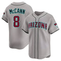 STECN A.Diamondbacks #8 James McCann Player Gray Limited Alternate Stitched Jersey