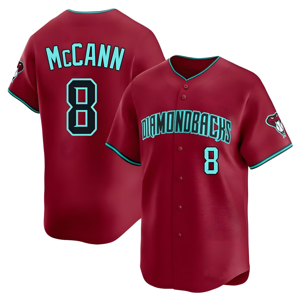 STECN A.Diamondbacks #8 James McCann Player Red Limited Alternate Stitched Jersey