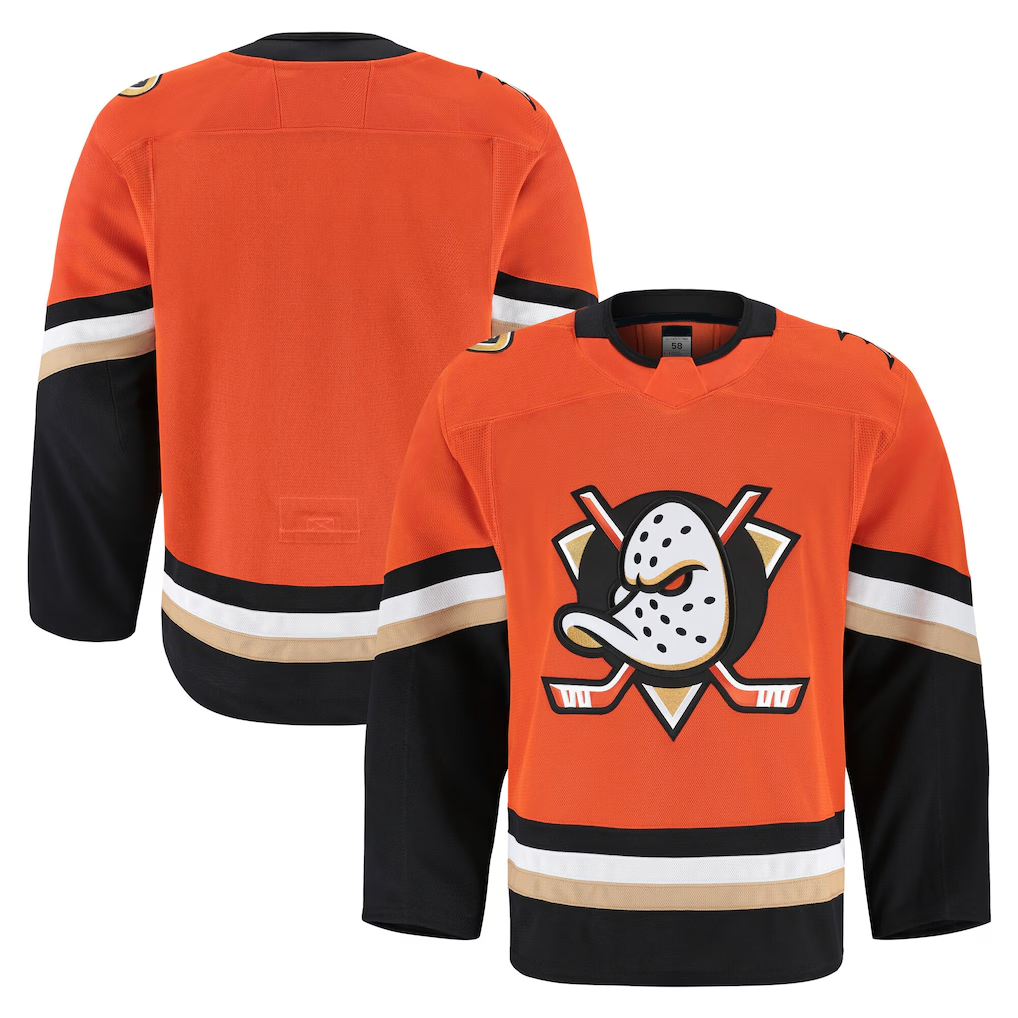 STECN A.Ducks Orange Home Authentic Pro Jerseys