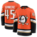 STECN A.Ducks #45 Beckett Sennecke Orange Home Premium Jerseys