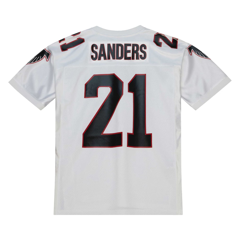 STECN A.Falcons 1991 #21 Deion Sanders Mitchell & Ness White Authentic Throwback Retired Player Stitched Puhic Jersey