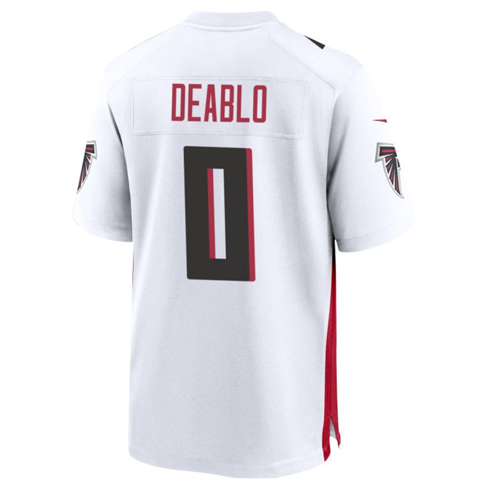 STECN A.Falcons #0 Divine Deablo Player White Home Game Stitched Jerseys