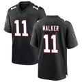 STECN A.Falcons #11 Jalon Walker Player Black Throwback Game Stitched Jerseys