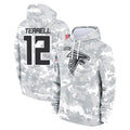 STECN A.Falcons #12 Avieon Terrell Player Arctic Camo Salute to Service Limited Hoodie Stitched Jerseys