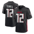 STECN A.Falcons #12 Avieon Terrell Player Black Home Game Stitched Jerseys
