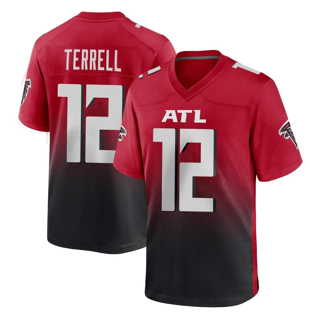 STECN A.Falcons #12 Avieon Terrell Player Red Home Game Stitched Jerseys