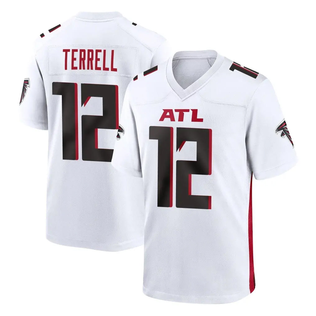 STECN A.Falcons #12 Avieon Terrell Player White Home Game Stitched Jerseys
