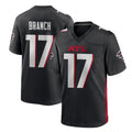 STECN A.Falcons #17 Zachariah Branch Player Black Home Game Stitched Jerseys