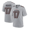 STECN A.Falcons #17 Zachariah Branch Player Gray Fashion Home Game Stitched Jerseys