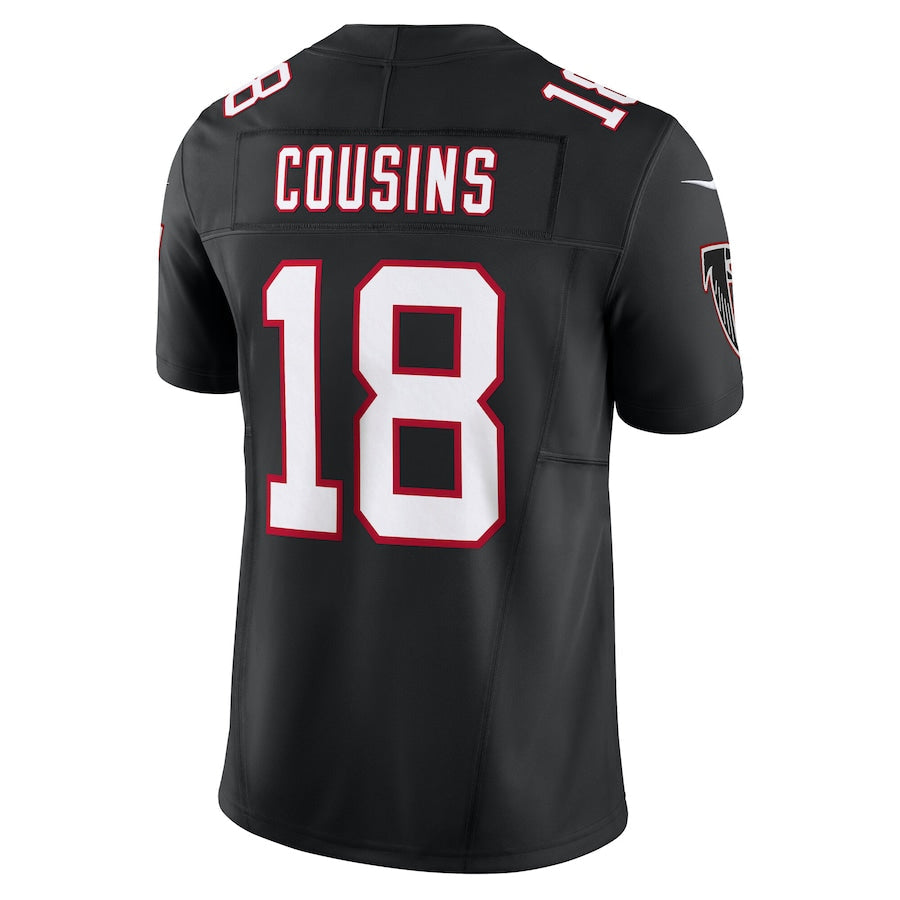 STECN A.Falcons #18 Kirk Cousins Player Black Vapor F.U.S.E. Limited Home Game Stitched Jerseys