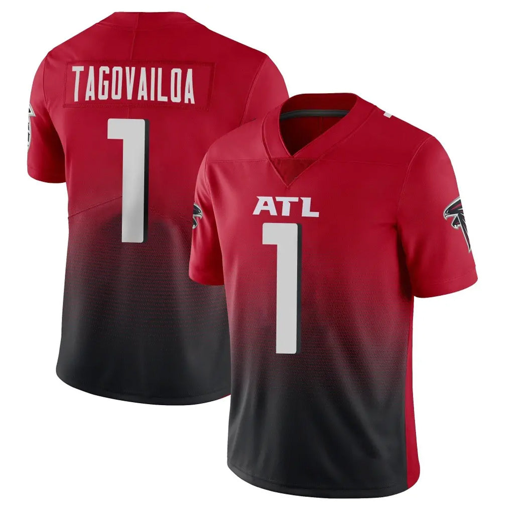 STECN A.Falcons #1 Tua Tagovailoa Player Red Vapor Untouchable Limited Home Game Stitched Jerseys
