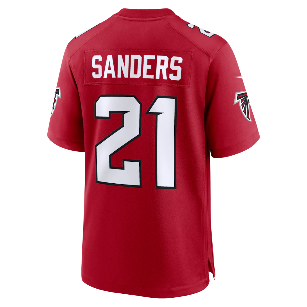 STECN A.Falcons #21 Deion Sanders Red Retired Player Game Stitched Jerseys