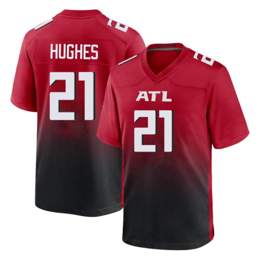 STECN A.Falcons #21 Mike Hughes Player Red Home Game Stitched Jerseys