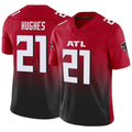 STECN A.Falcons #21 Mike Hughes Player Red Vapor F.U.S.E. Limited Stitched Jerseys
