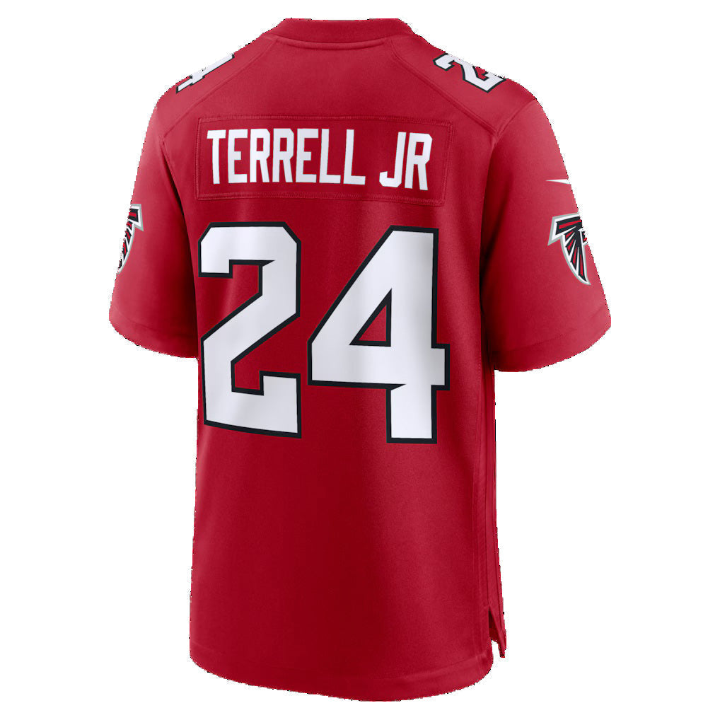 STECN A.Falcons #24 A.J. Terrell Red Game Stitched Jerseys