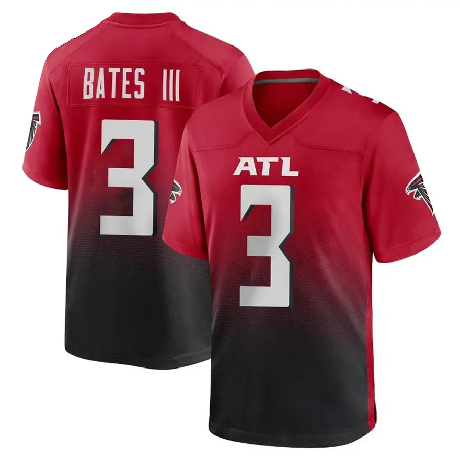 STECN A.Falcons #3 Jessie Bates III Player Red Home Game Stitched Jerseys