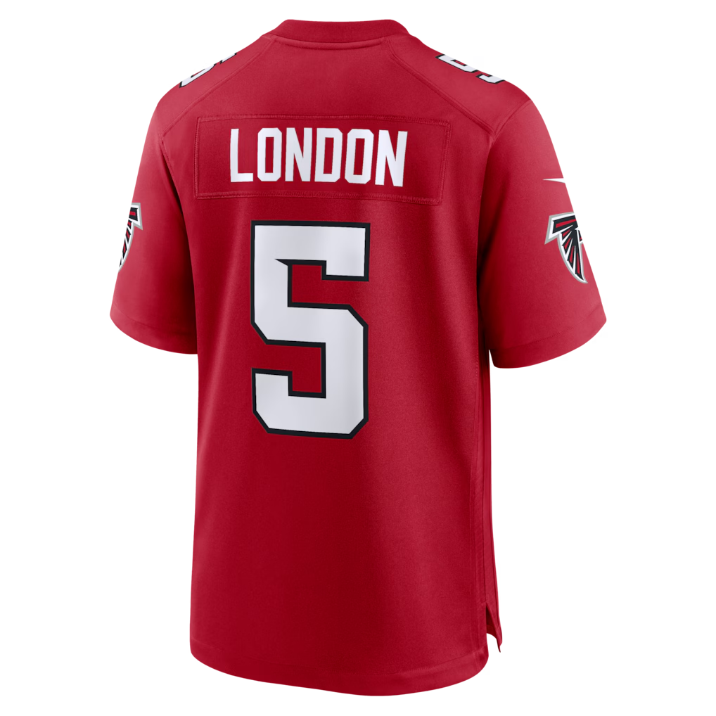 STECN A.Falcons #5 Drake London Red Game Stitched Jerseys