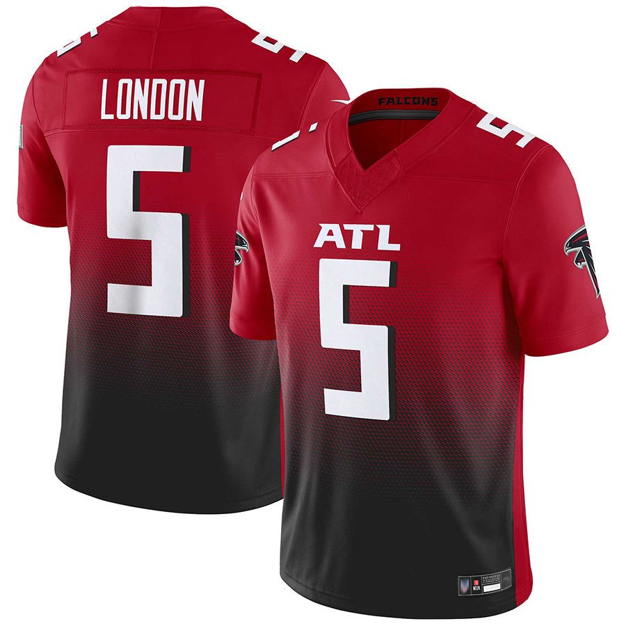 STECN A.Falcons #5 Drake London Player Red Vapor F.U.S.E. Limited Stitched Jerseys