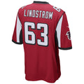 STECN A.Falcons #63 Chris Lindstrom Player Red Replica Game Stitched Jerseys
