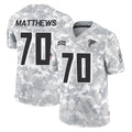 STECN A.Falcons #70 Jake Matthews Player Arctic Camo Salute to Service Limited Stitched Jerseys