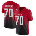 STECN A.Falcons #70 Jake Matthews Player Red Vapor Untouchable Limited Home Game Stitched Jerseys