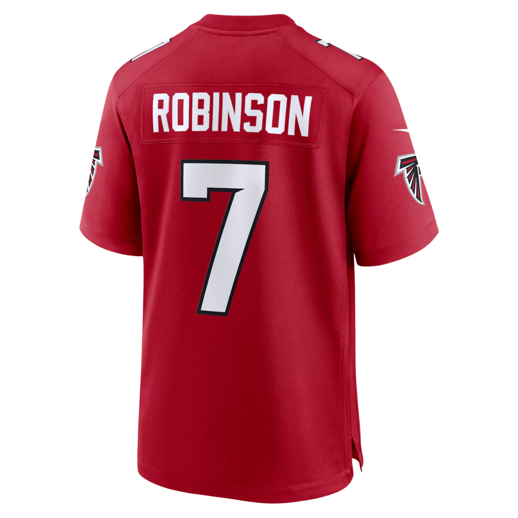 STECN A.Falcons #7 Bijan Robinson Red Game Stitched Jerseys