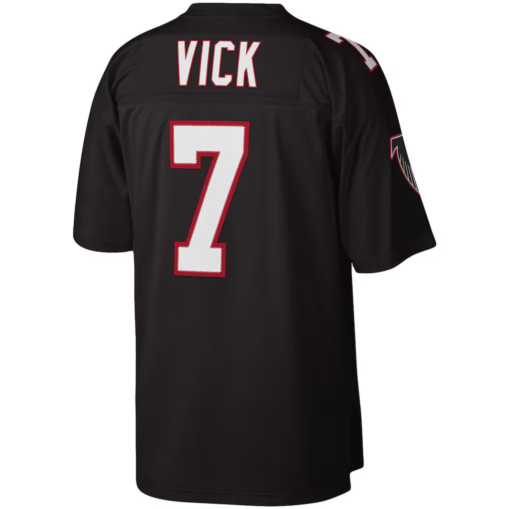 STECN A.Falcons #7 Michael Vick Mitchell & Ness Black Legacy Replica Stitched Jerseys