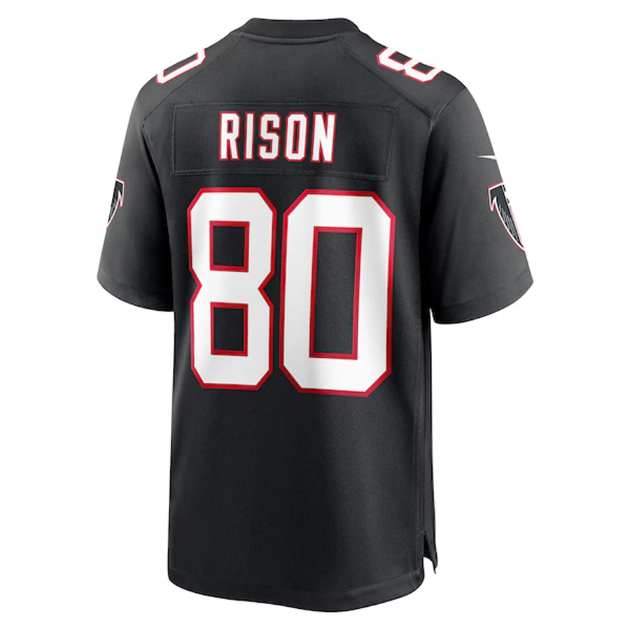 STECN A.Falcons #80 Andre Rison Player Black Throwback Limited Home Game Stitched Jerseys