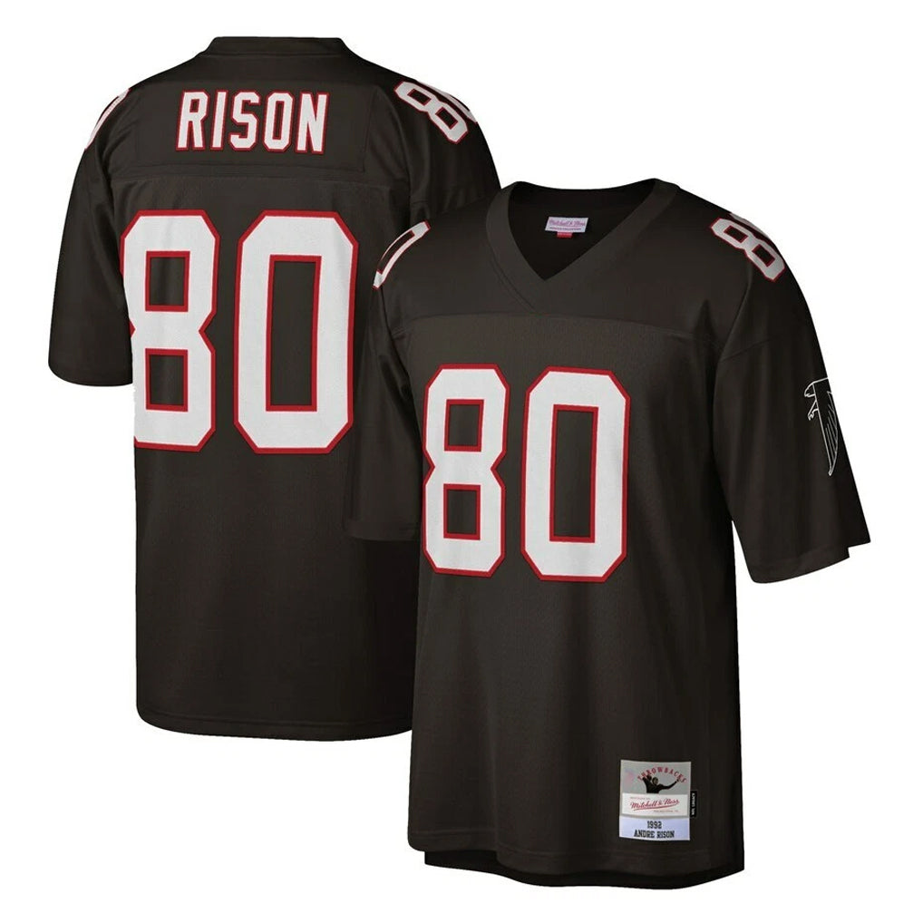 STECN A.Falcons #80 Andre Rison Player Mitchell & Ness Black 1992 Legacy Stitched Jerseys