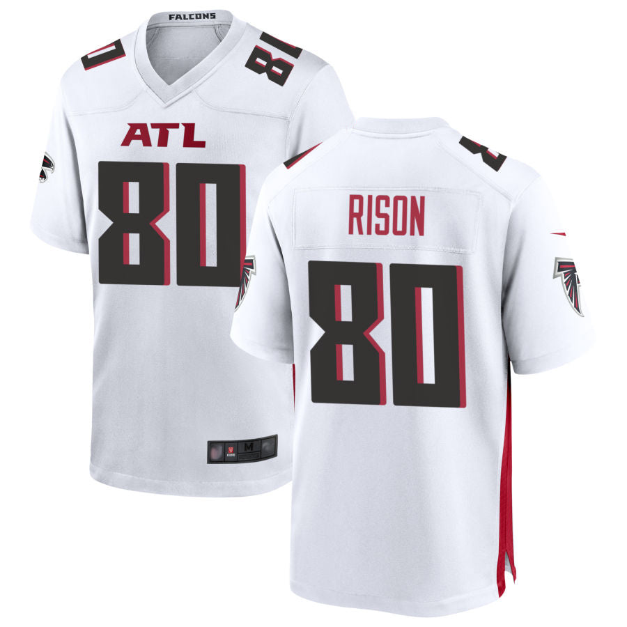 STECN A.Falcons #80 Andre Rison Player White Home Game Stitched Jerseys