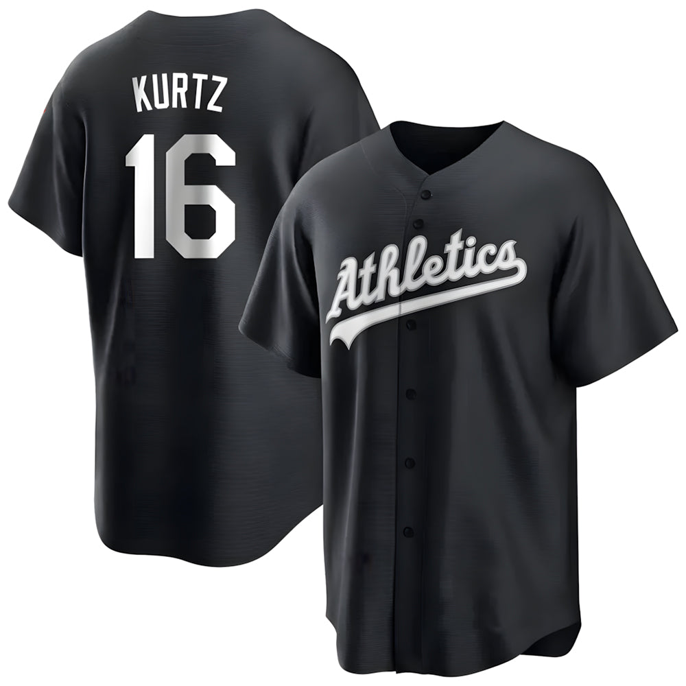 STECN Athletics #16 Nick Kurtz Player Black Game Stitched Jerseys