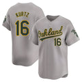 STECN Athletics #16 Nick Kurtz Player Grey Home Limited Stitched Jerseys