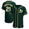 STECN Athletics #21 Tyler Soderstrom Player Green Authentic Alternate Stitched Jersey
