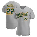 STECN Athletics #22 Jeff McNeil player Gray Authentic Road Stitched Jersey