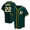 STECN Athletics #22 Jeff McNeil player Green Replica Alternate Stitched Jersey