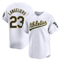 STECN Athletics #23 Shea Langeliers Player White Limited Home Stitched Jersey