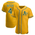 STECN Athletics #4 Lawrence Butler player Gold Authentic Alternate Stitched Jersey