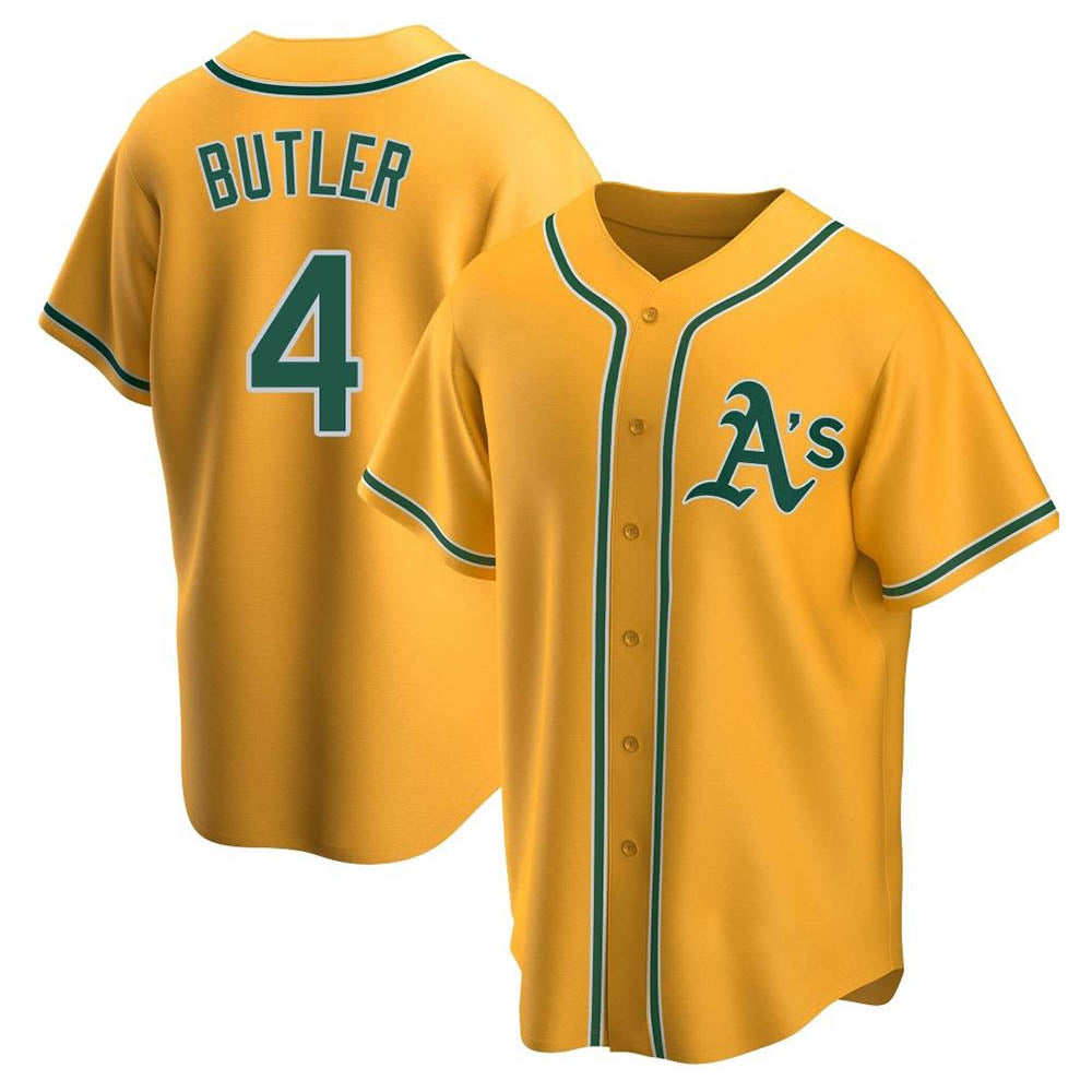 STECN Athletics #4 Lawrence Butler player Gold Replica Alternate Stitched Jersey