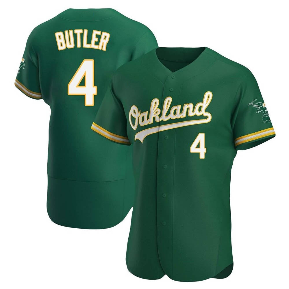 STECN Athletics #4 Lawrence Butler player Green Authentic Kelly Alternate Stitched Jersey
