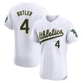 STECN Athletics #4 Lawrence Butler player White Elite Home Stitched Jersey