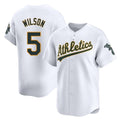 STECN Athletics #5 Jacob Wilson White Limited Home Stitched Jersey